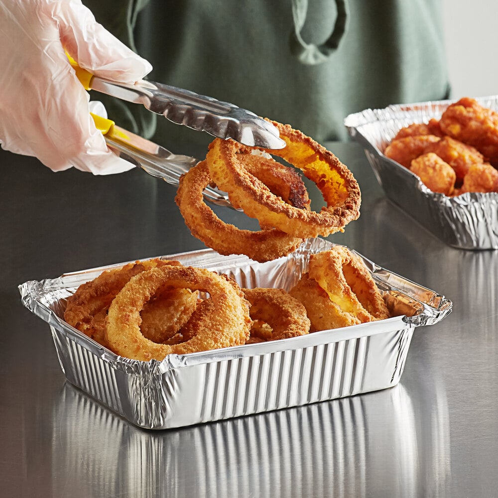 Choice 1.5 lb. Oblong Deep Foil Take-Out Container - 500/Case