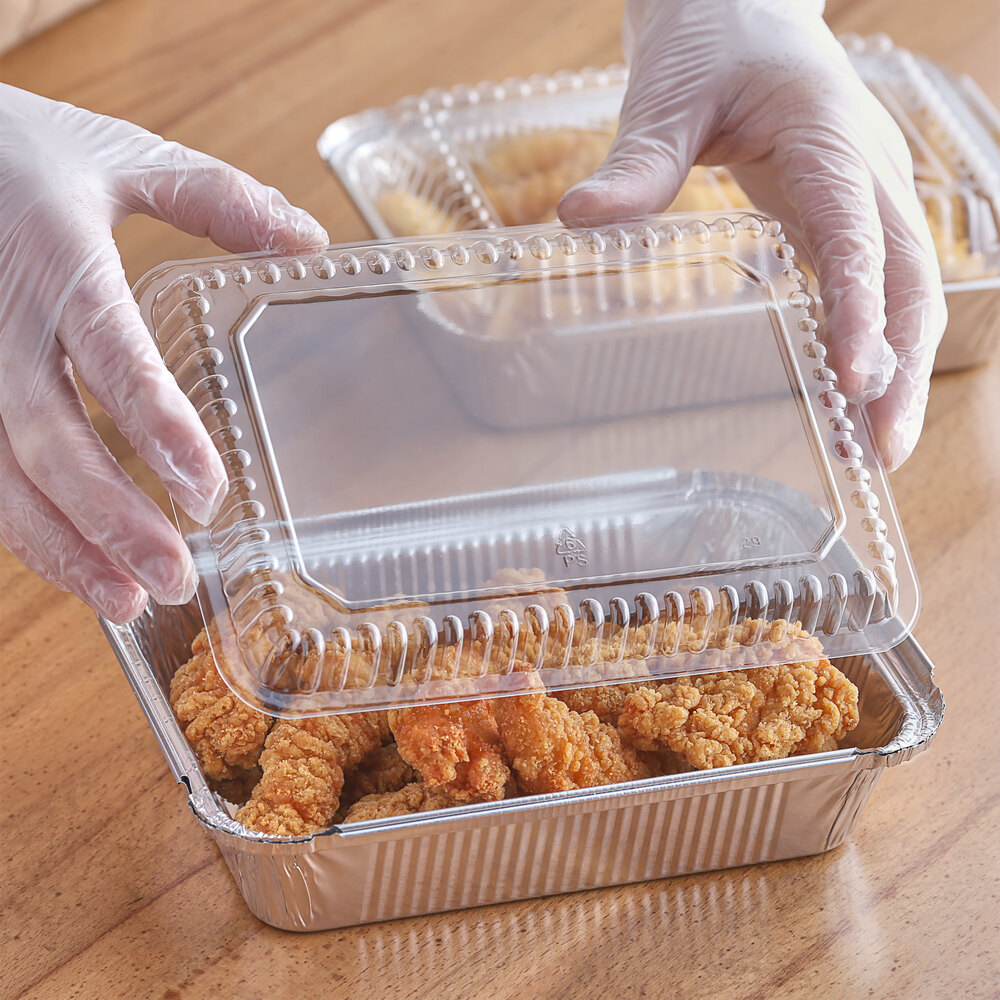 Choice Clear Dome Lid for 2.25 lb. Oblong Foil Pan - 500/Case