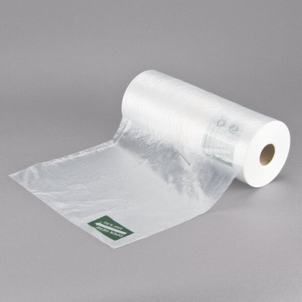 Inteplast Group 12" x 20" Plastic Side Print Produce Bag on a Roll - 4/Case