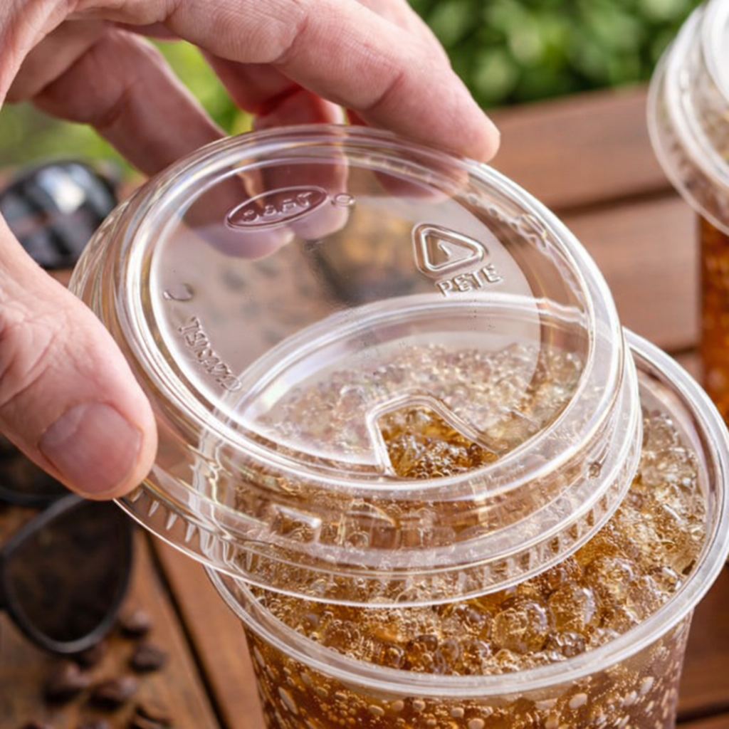 Solo 626NSL Prima PET Plastic Cold Cup Strawless Lid - 1000/Pack